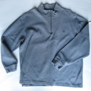 Chaps gray quarter zip sweatshirt